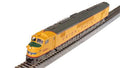 Broadway Limited Train 2548 HO P4 Centipede A-A Diesels UP #998/999/yel&gry DC/DCC/Sound