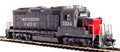 Broadway Limited Train 4276 HO P4 GP20 Diesel SP #7234/Bloody Nose DC/DCC Sound
