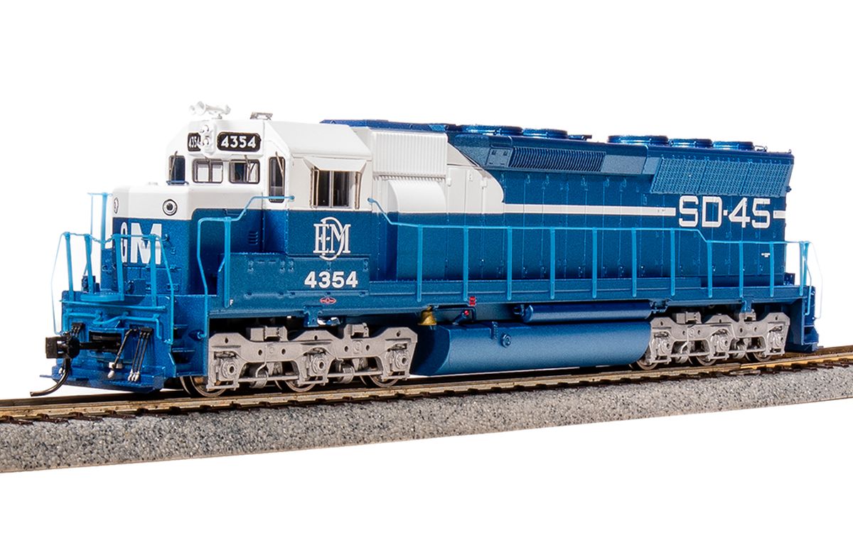 Broadway Limited Train 4286 HO P4 SD45 Diesel EMD Demo #4354/blu&wht DC/DCC Sound