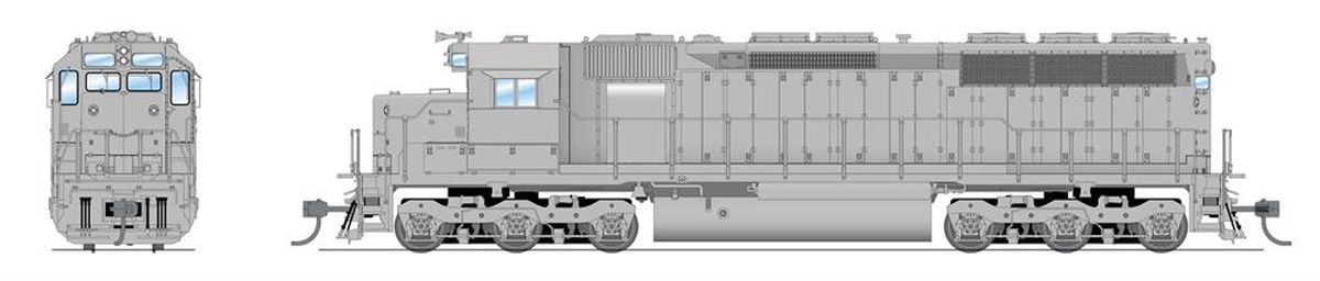 Broadway Limited Train 4297 HO P4 SD45 Diesel Undec DC/DCC Sound