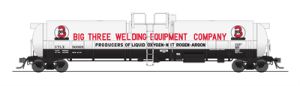 Broadway Limited Train 6314 HO Cryogenic Tank Car Big 3 Welding Equipment 2pk