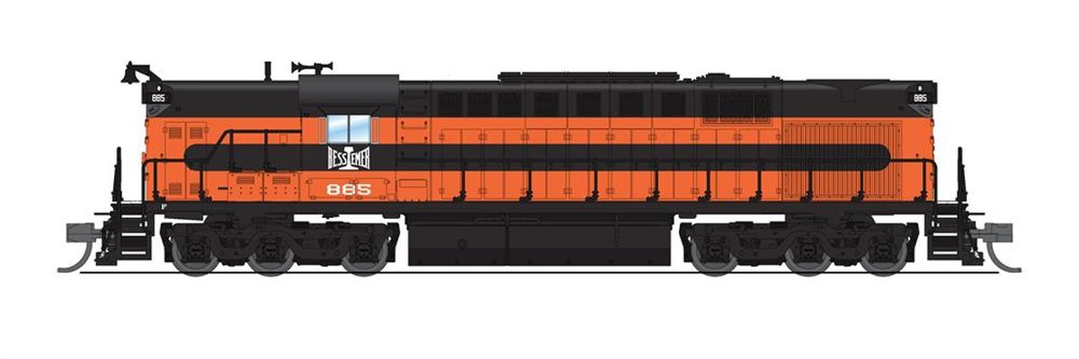 Broadway Limited Train 6614 N P4 Alco RSD-15 Diesel B&LE #885/org&blk DC/DCC Sound