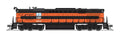 Broadway Limited Train 6615 N P4 Alco RSD-15 Diesel B&LE #886/org&blk DC/DCC Sound