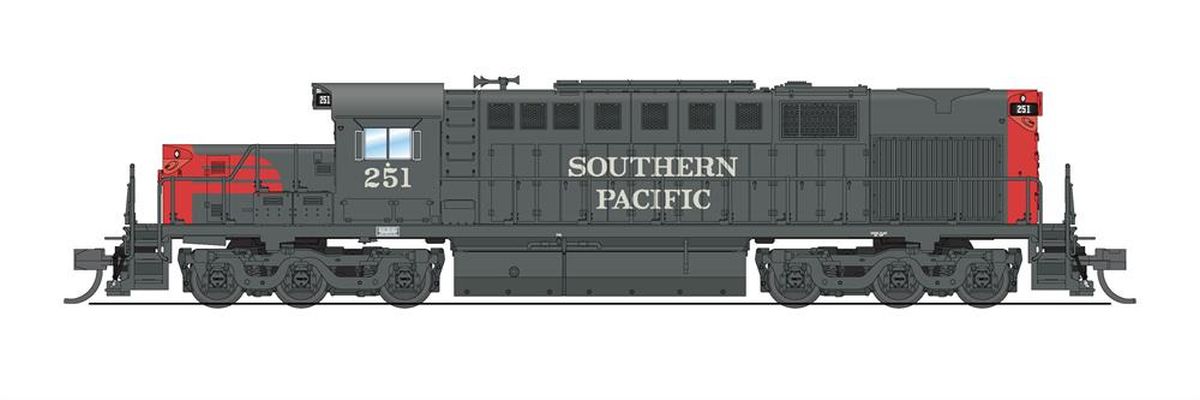 Broadway Limited Train 6624 N P4 Alco RSD-15 Diesel SP #251/red&gry DC/DCC Sound