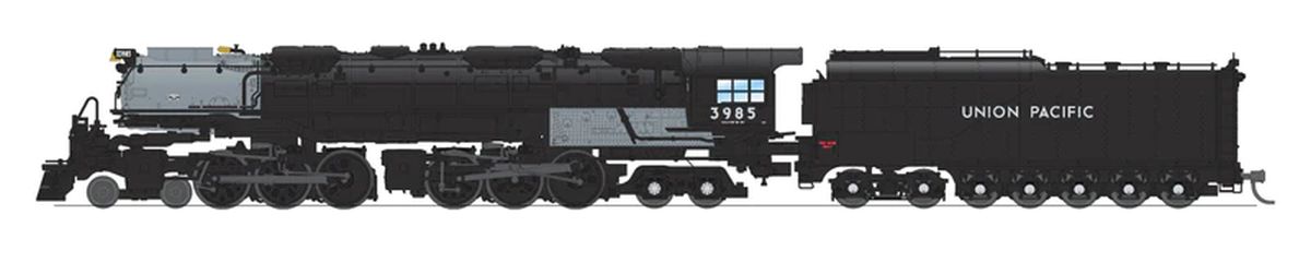 Broadway Limited Train 6986 N P4 UP 4-6-6-4 Challenger Steam Loco #3985/blk DC/DCC Sound