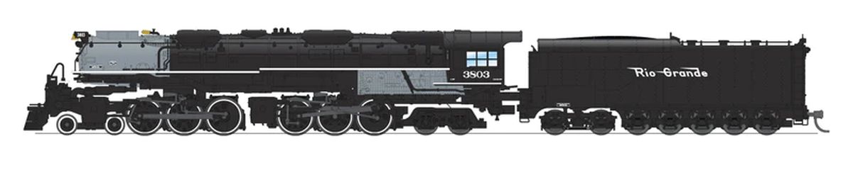 Broadway Limited Train 6988 N P4 D&RGW 4-6-6-4 Challenger Steam Loco #3805 DC/DCC Sound