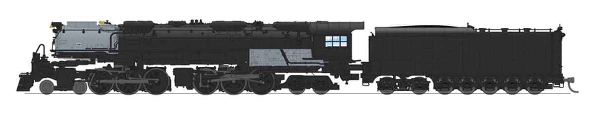 Broadway Limited Train 6991 N P4 UP 4-6-6-4 Challenger Steam Loco Unlttrd w/Coal Tender