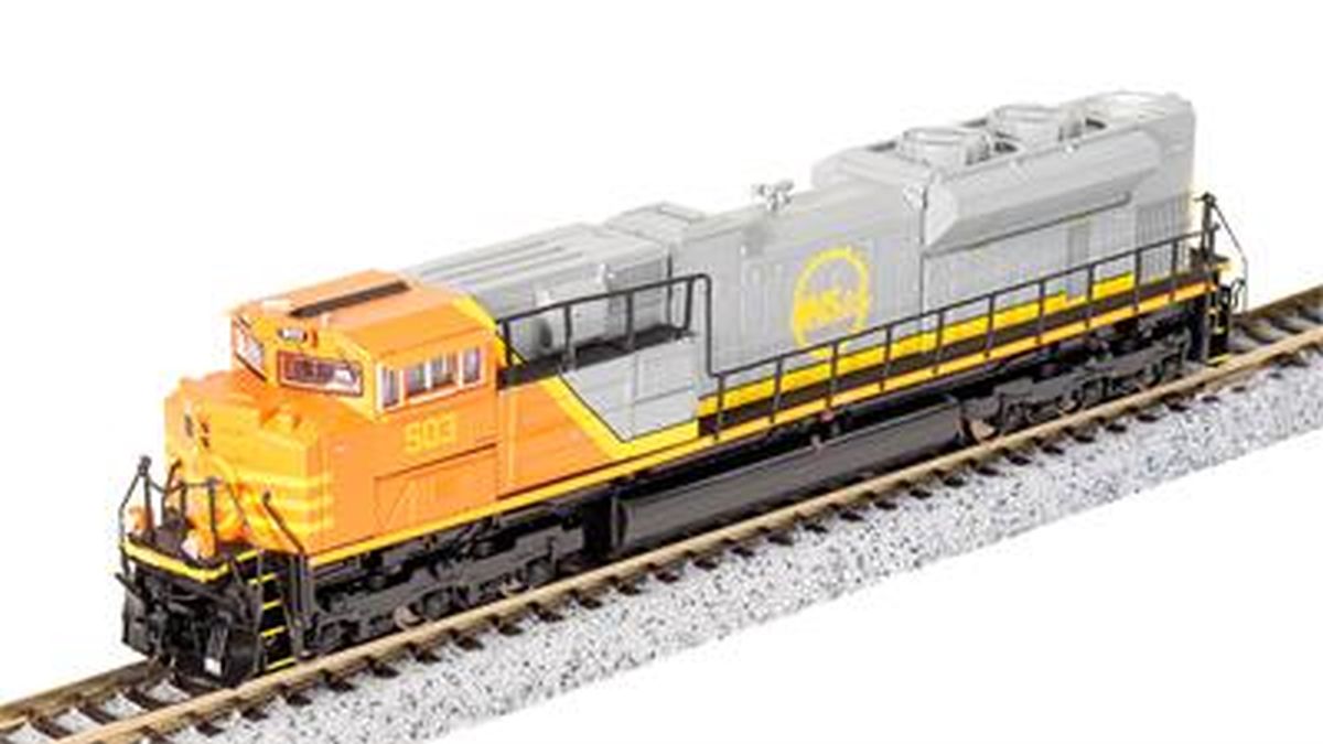 Broadway Limited Train 7038 N P4 SD70ACe Diesel QNS&L #503/org&gry DC/DCC Sound