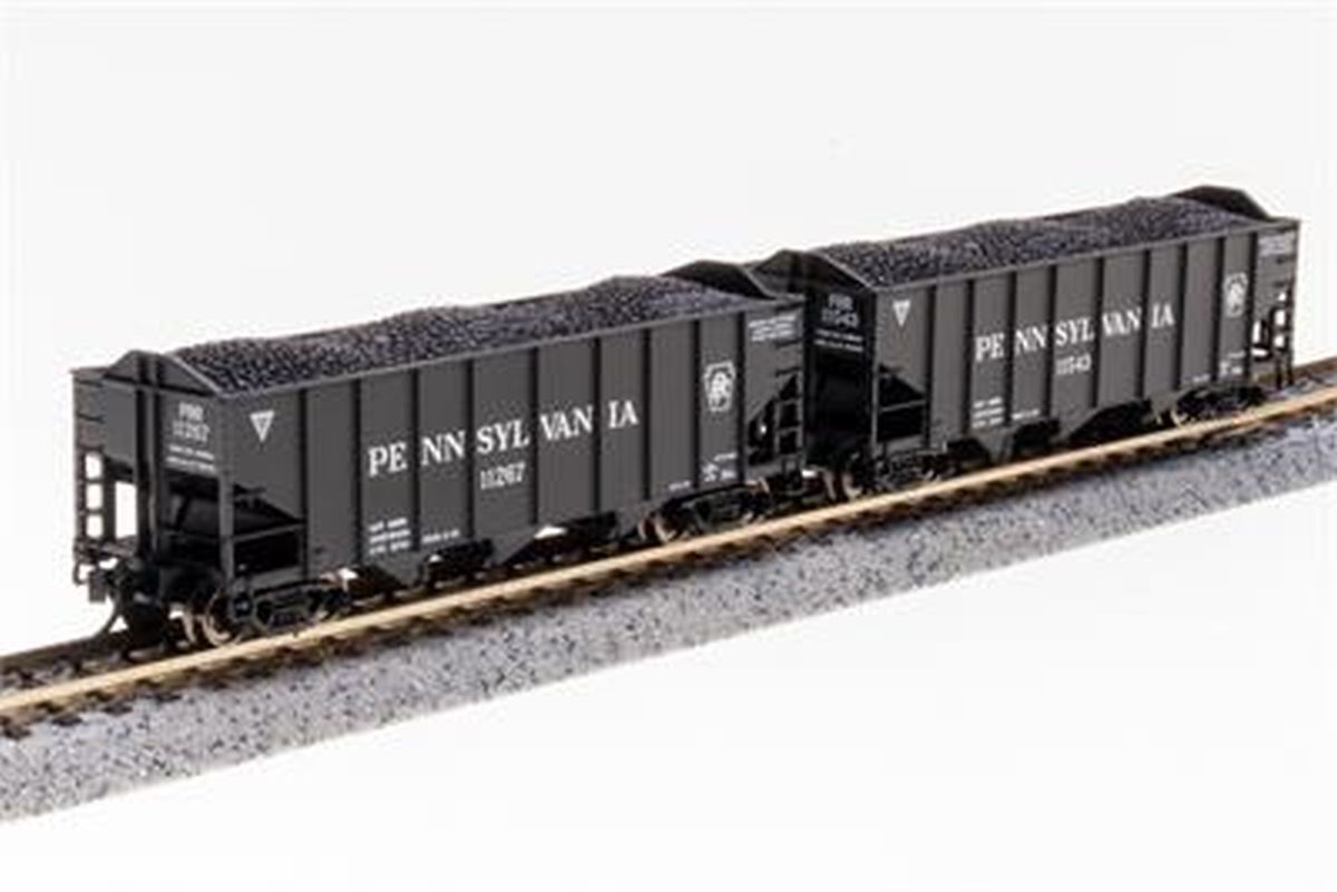 Broadway Limited Train 7147 N H2a 3-Bay Hopper 2pk B PRR