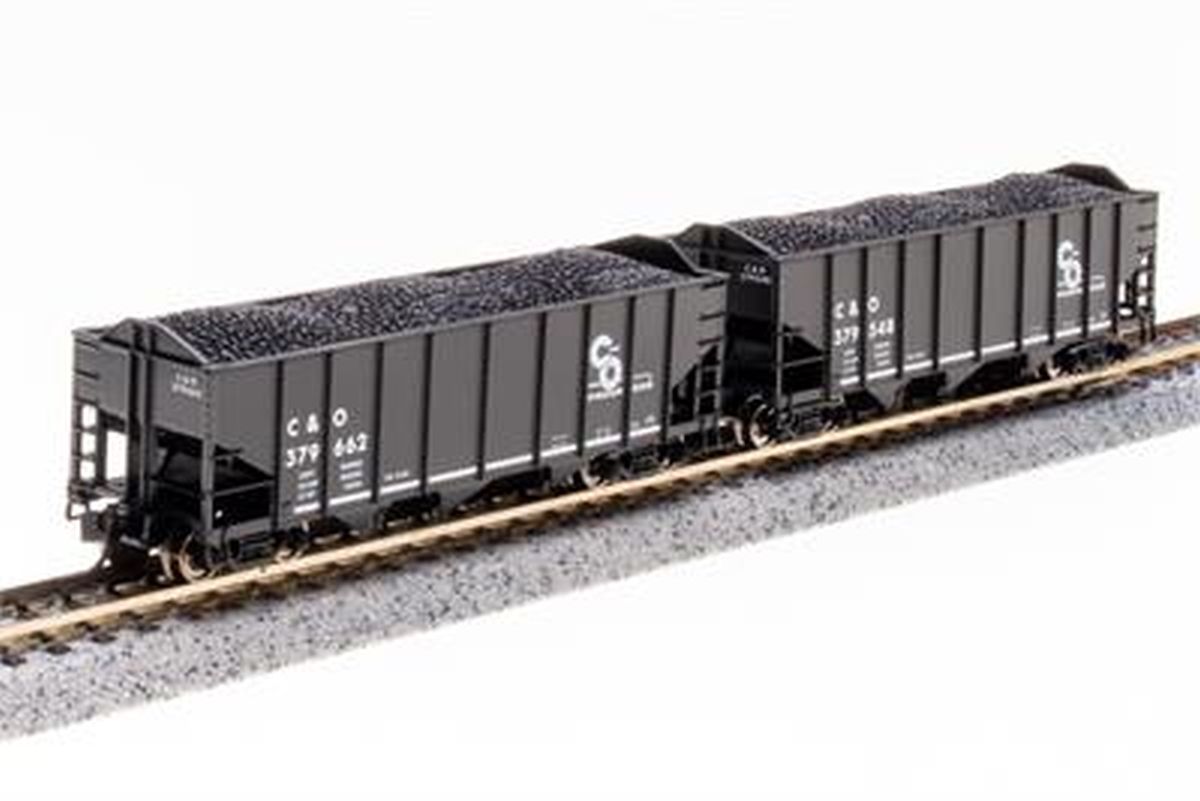 Broadway Limited Train 7152 N H2a 3-Bay Hopper 2pk A C&O