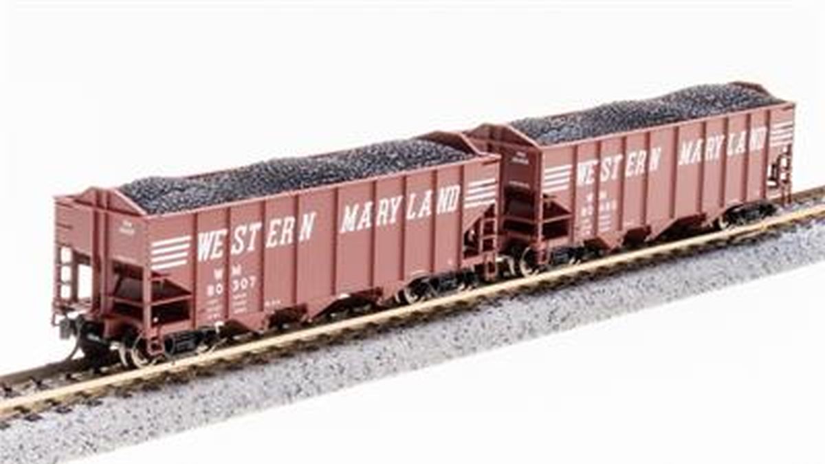 Broadway Limited Train 7157 N H2a 3-Bay Hopper 2pk B WM