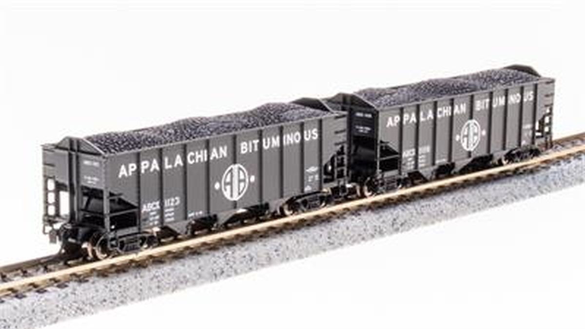 Broadway Limited Train 7158 N H2a 3-Bay Hopper 2pk A Appalachian Bituminous