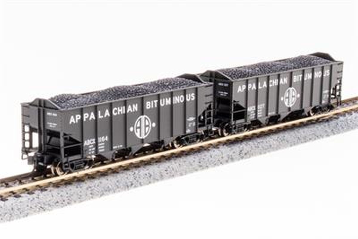 Broadway Limited Train 7159 N H2a 3-Bay Hopper 2pk B Appalachian Bituminous