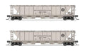 Broadway Limited Train 7255 N H32 Covered Hopper 2pk PRR/Gray PRR & Black Keyst