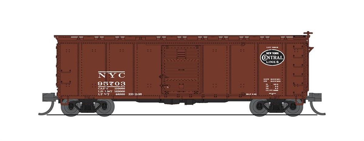 Broadway Limited Train 7270 N NYC 40 Steel Boxcar Variety 4pk A/1930s