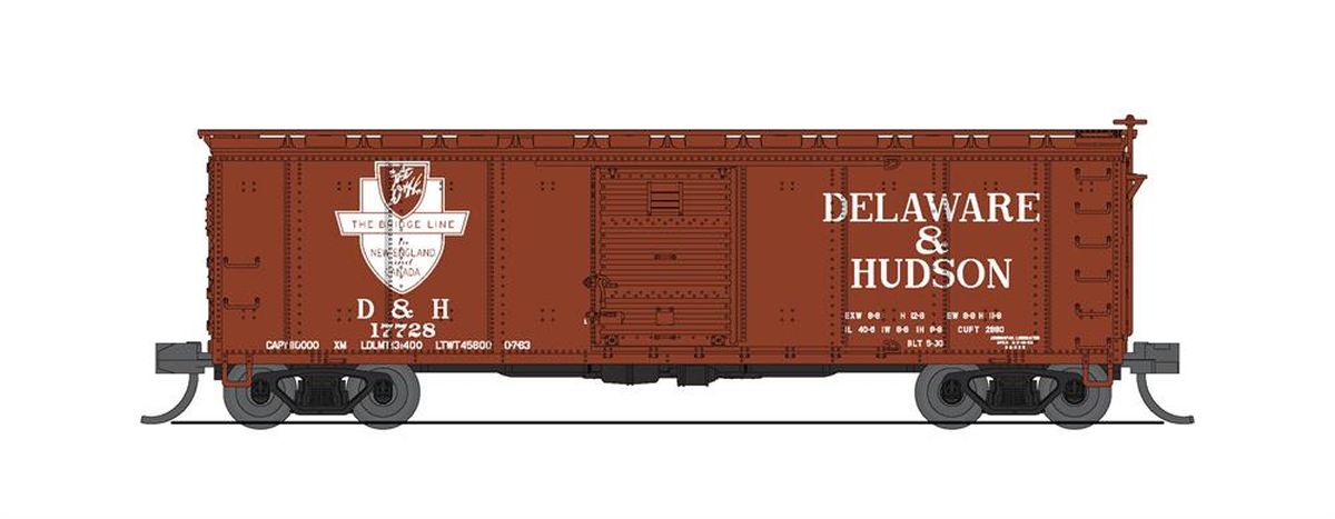Broadway Limited Train 7277 N USRA 40 Steel Boxcar 2pk D&H