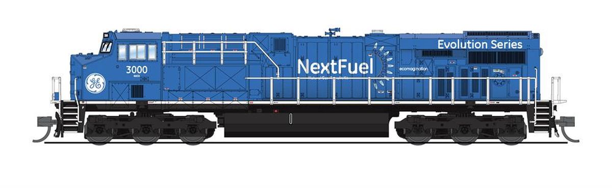 Broadway Limited Train 7295 N P4 ES44AC Diesel GE Demo #3000/NextFuel DC/DCC Sound