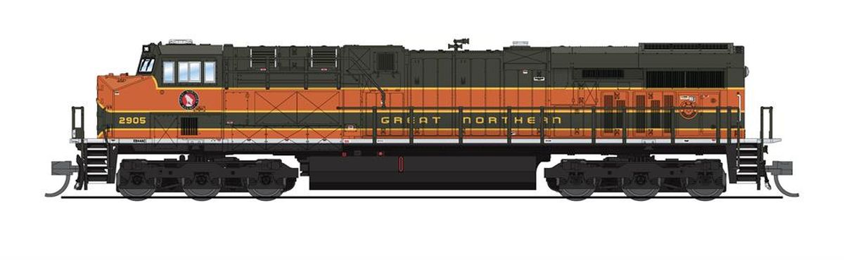 Broadway Limited Train 7306 N P4 ES44AC Diesel GN #2905/Empire Builder DC/DCC Sound