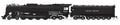 Broadway Limited Train 7361 HO P4 UP FEF-2 4-8-4 Steam Loco #833/blk DC/DCC Sound