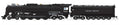 Broadway Limited Train 7363 HO P4 UP FEF-2 4-8-4 Steam Loco #820/blk DC/DCC Sound