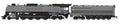 Broadway Limited Train 7365 HO P4 UP FEF-2 4-8-4 Steam Loco #827/TTG w/Aluminum DC/DCC S