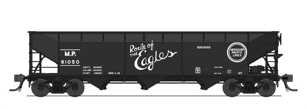 Broadway Limited Train 7374 HO AAR 70t Hopper 4pk MP/blk