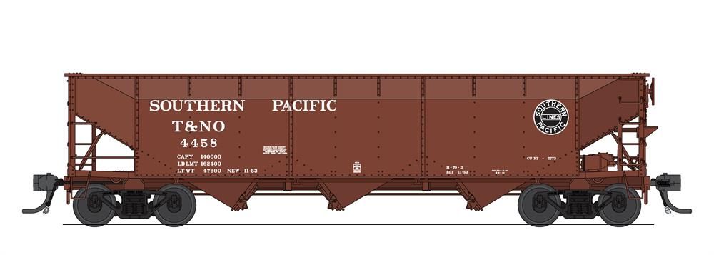 Broadway Limited Train 7377 HO AAR 70t Hopper 4pk SP(T&NO)/oxide red