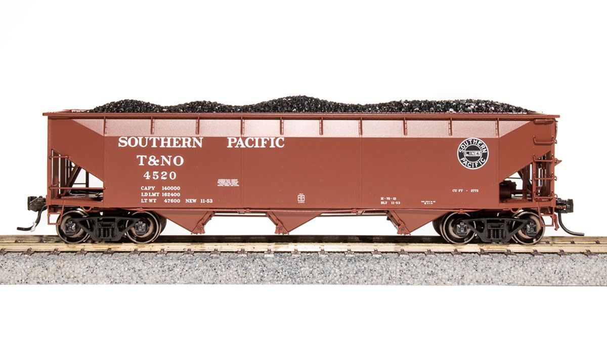 Broadway Limited Train 7385 HO AAR 70t Hopper SP(T&NO) #4520/oxide red