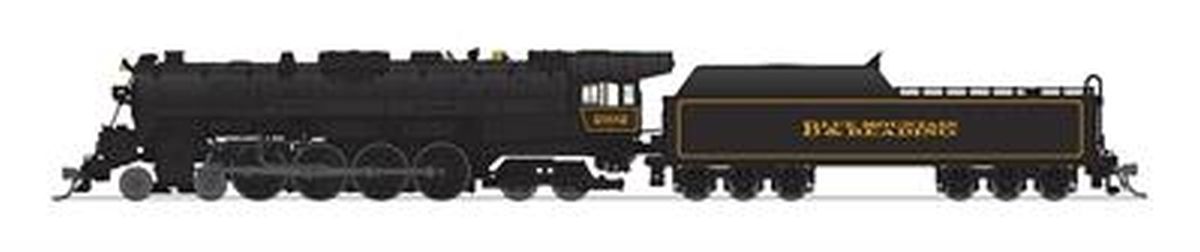 Broadway Limited Train 7408 N P4 RDG T-1 4-8-4 Steam Loco Blue Mountain & RDG #2102/ DC