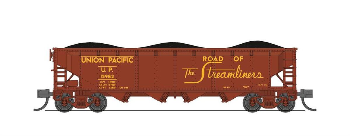 Broadway Limited Train 7438 N ARA 70t Quad Hopper 4pk UP/Fantasy Paint Scheme