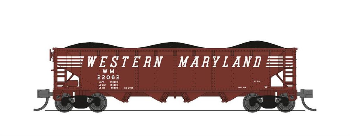 Broadway Limited Train 7439 N ARA 70t Quad Hopper 4pk WM/Fantasy Paint Scheme