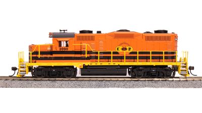 Broadway Limited Train 7456 HO P4 GP20 Diesel CWRY #2090/orgblkyel DC/DCC Sound