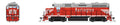 Broadway Limited Train 7535 HO P4 GP35 Diesel CB&Q #992/Chinese Red DC/DCC Sound