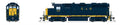 Broadway Limited Train 7537 HO P4 GP35 Diesel C&O #3538/Blue w/Yellow Nose DC/DCC Sound
