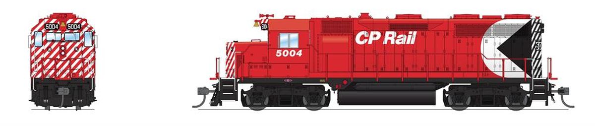 Broadway Limited Train 7539 HO P4 GP35 Diesel CP #5012/Red Multimark DC/DCC Sound