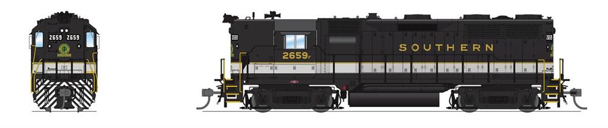 Broadway Limited Train 7544 HO P4 GP35 Diesel SOU #2659/Tuxedo DC/DCC Sound