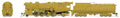 Broadway Limited Train 7600 HO HY C&O K-2 Mikado Steam Loco #Unlttrd Brass Paint w/16-VC