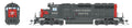 Broadway Limited Train 7646 HO P4 SD40 Diesel SP #8411/Bloody Nose/DC/DCC Sound