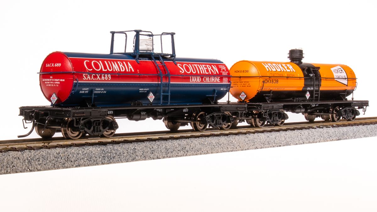 Broadway Limited Train 7667 HO 6000g Tank Car 2pk Columbia Souther/Hooker