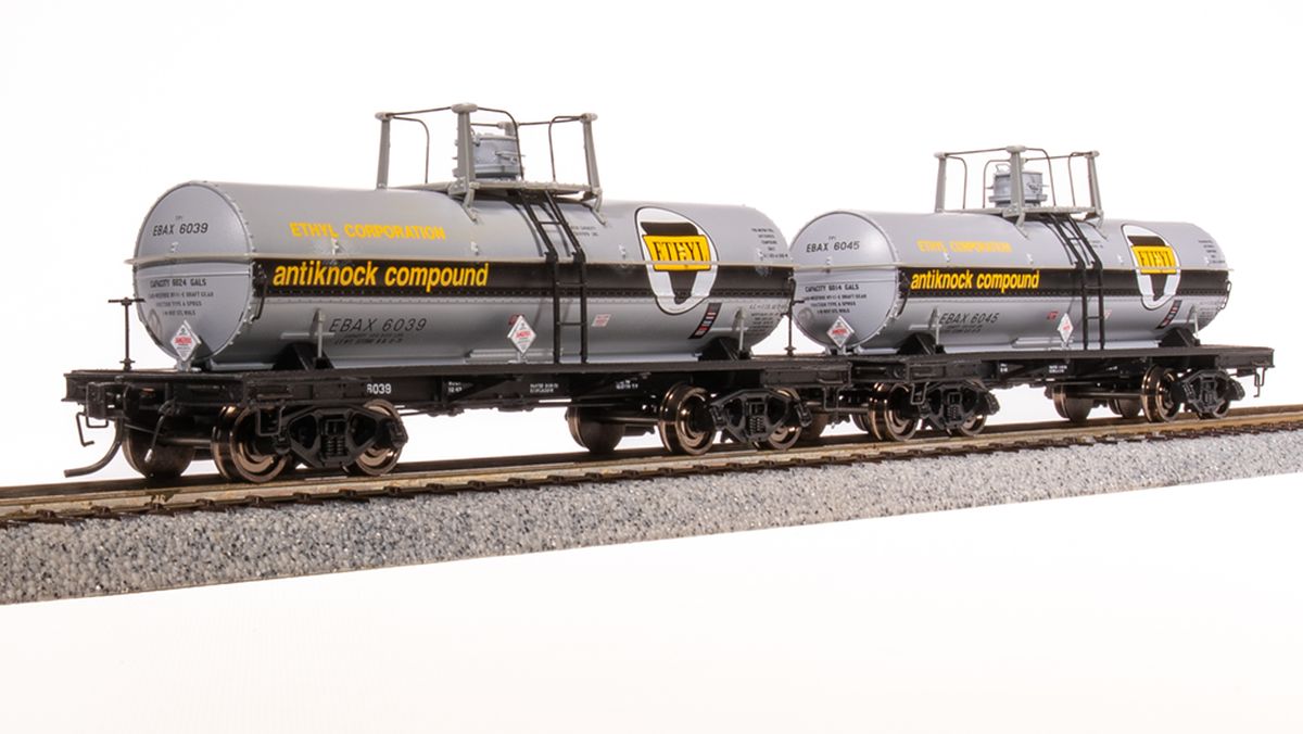 Broadway Limited Train 7674 HO 6000g Tank Car 2pk Ethyl Corp 1960s Scheme