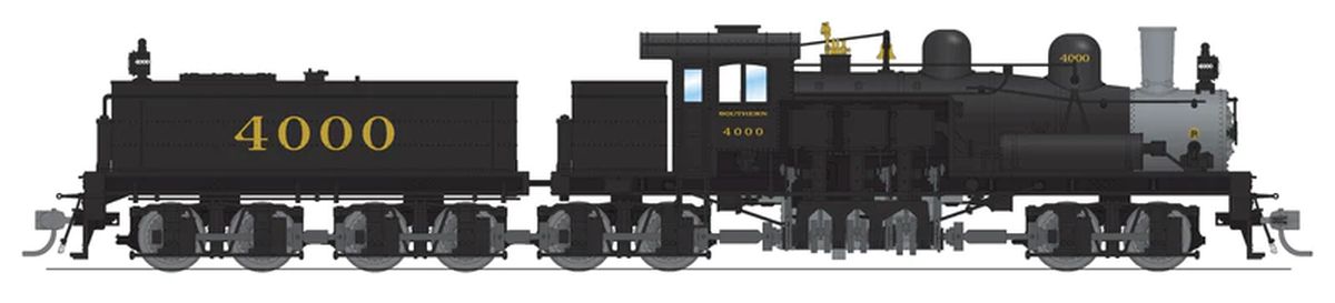Broadway Limited Model Trains BLI7815 HO P4 Class D 4-Truck Shay SOU #4001/In-ServiceDC/DCC Sound