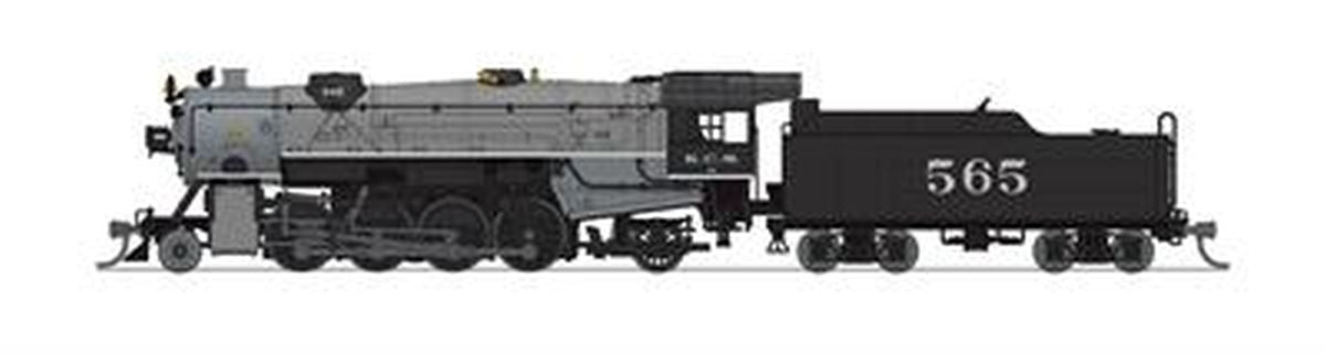 Broadway Limited Train 7835 N USRA Hvy.Mikado Steam Loco KCS #565/gry DC/DCC Sound