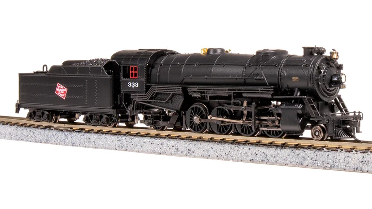 Broadway Limited Train 7837 N USRA Hvy.Mikado Steam Loco Milw #378 DC/DCC Sound