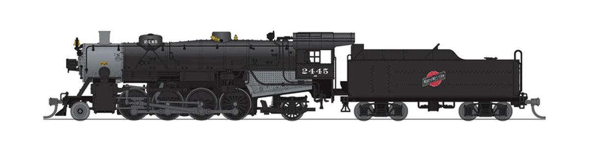 Broadway Limited Train 7855 N USRA Lt.Mikado Steam Loco CNW #2486 DC/DCC Sound