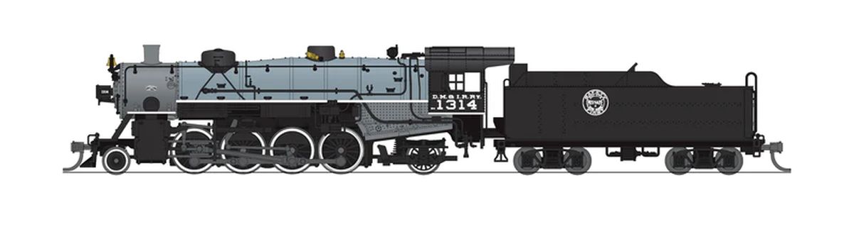 Broadway Limited Train 7857 N USRA Lt.Mikado Steam Loco DM&IR #1320/gry DC/DCC Sound