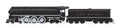 Broadway Limited Train 7871 HO HY NH I-5 4-6-4 Steam Loco #1408/Block Letters DC/DCC Sou