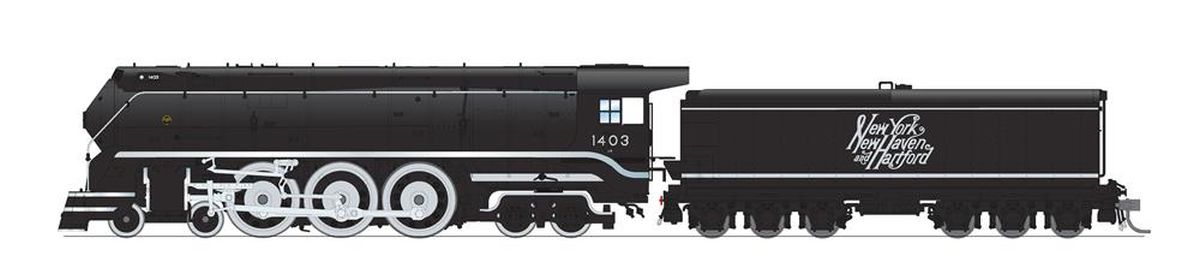 Broadway Limited Train 7874 HO HY NH I-5 4-6-4 Steam Loco #1403/Large Script DC/DCC Soun