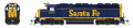 Broadway Limited Train 7930 HO P4 SD45 Diesel SF #5615/blu&yel DC/DCC Sound
