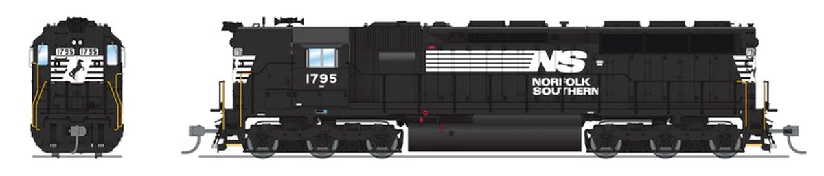 Broadway Limited Train 7941 HO P4 SD45 Diesel N&W #1795/High Hood DC/DCC Sound