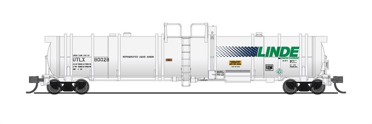 Broadway Limited Train 8155 N Cryogenic Tank Car Linde Type C